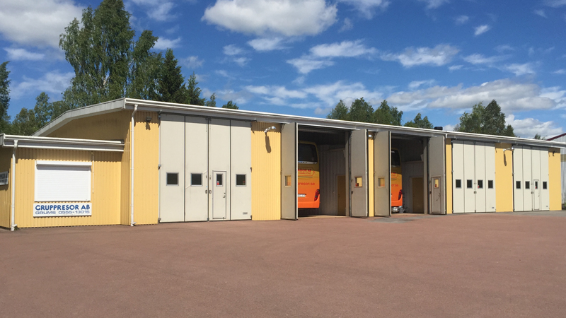 Bussgaraget i Grums Gult bussgarage